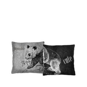 Dekokissen-Set „Panda Duo“ – Bertoni, 2er-Set, 40 × 40 cm