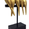 Vögel Dekofigur Gold 5er Set – moderne Figur 25 cm