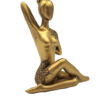 Yoga Dekofigur Gold 16 cm – moderne Figur Meditation