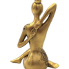 Yoga Dekofigur Gold 16 cm – moderne Figur Meditation