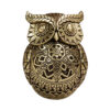 Eule Dekofigur Gold 14 cm – Symbol der Weisheit