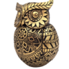 Eule Dekofigur Gold 14 cm – Symbol der Weisheit