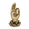 Mudra OM Dekofigur Gold 21 cm – Meditation Figur