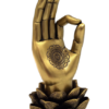 Mudra OM Dekofigur Gold 21 cm – Meditation Figur