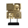 Mandala Dekofigur Gold 34 cm – spirituelle Figur