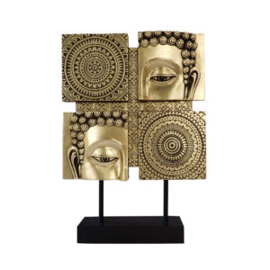 Mandala Dekofigur Gold 34 cm – spirituelle Figur