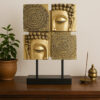Mandala Dekofigur Gold 34 cm – spirituelle Figur