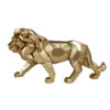 Löwe Dekofigur Gold 43 cm – große moderne Figur