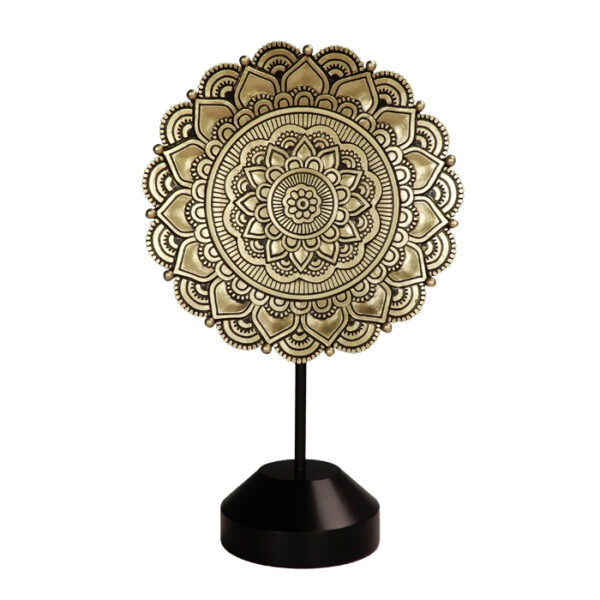 Mandala Dekofigur Gold 35 cm – buddhistische Figur