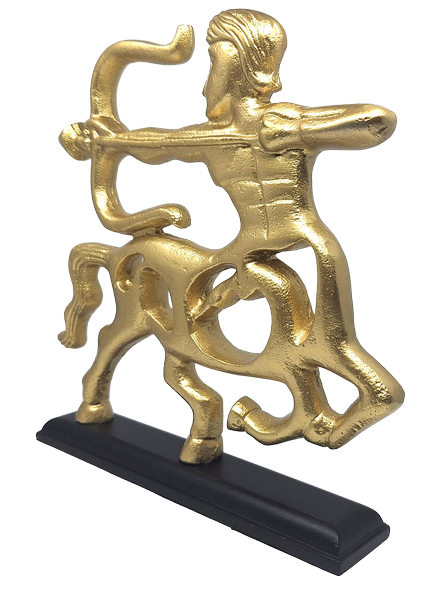 321940-2 Schütze Dekofigur Gold SAG2 – moderne Figur 25 cm