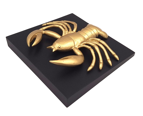 Krebs Dekofigur Gold CAN2 – moderne Figur 29 cm