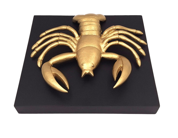 Krebs Dekofigur Gold CAN2 – moderne Figur 29 cm