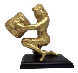 Dekofigur Wassermann Gold AQU2 – moderne Figur 18 cm