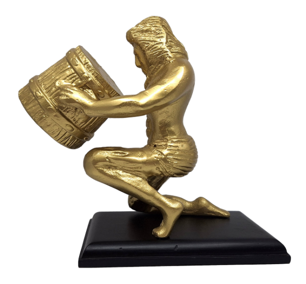 Dekofigur Wassermann Gold AQU2 – moderne Figur 18 cm