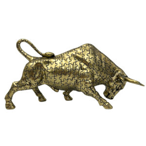 Dekofigur Stier Gold –  stilvolle Dekofigur