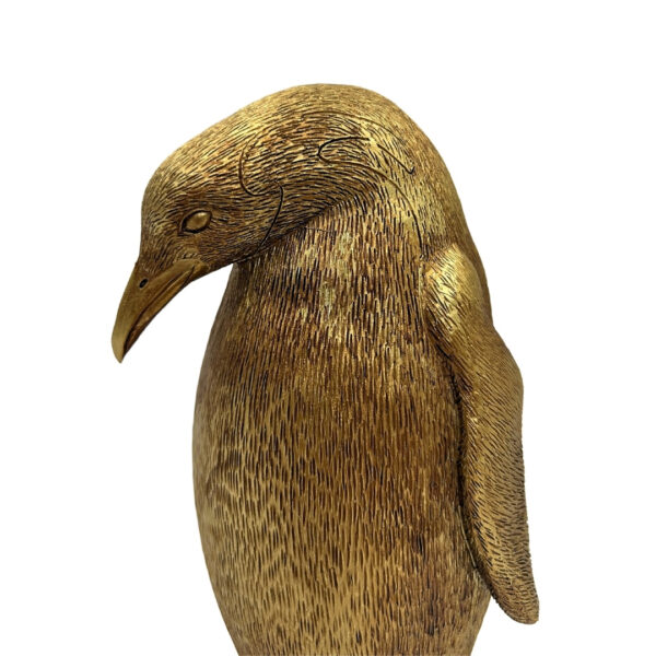 Dekofigur Goldener Pinguin Höhe 20,5 cm - moderne Inneneinrichtung 3989FJZ