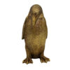 Dekofigur Goldener Pinguin Höhe 20,5 cm - moderne Inneneinrichtung 3989FJZ