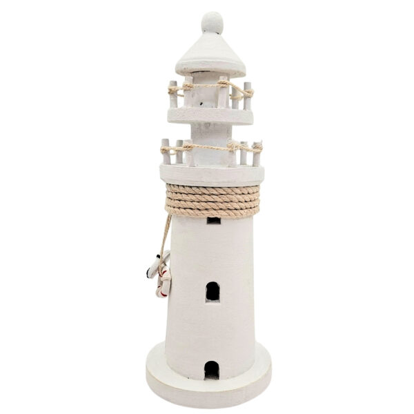Holz-Leuchtturm – Maritime Dekoration – 25 cm - DT2509