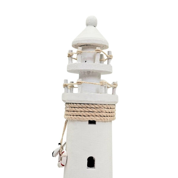 Holz-Leuchtturm – Maritime Dekoration – 25 cm - DT2509