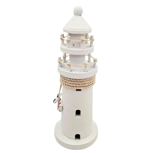 Holz-Leuchtturm – Maritime Dekoration – 25 cm - DT2509