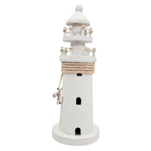 Holz-Leuchtturm – Maritime Dekoration – 25 cm - DT2509