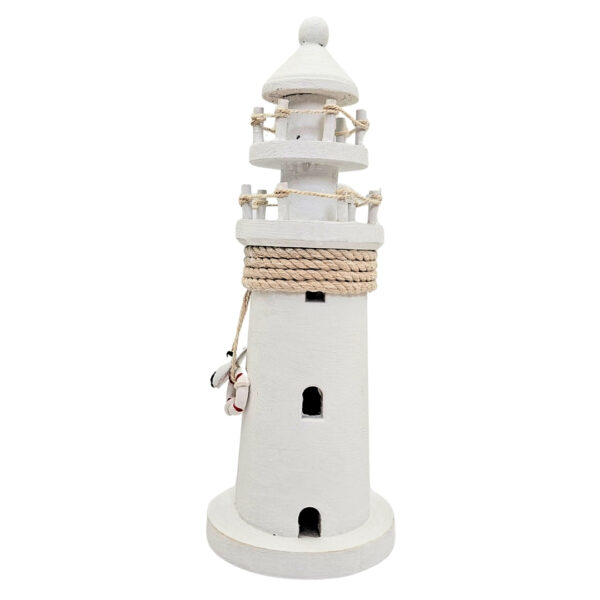 Holz-Leuchtturm – Maritime Dekoration – 25 cm - DT2509