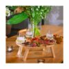 Snacktablett Livoo MES150 rund aus Holz
