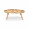 Snacktablett Livoo MES150 rund aus Holz