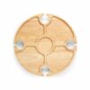 Snacktablett Livoo MES150 rund aus Holz