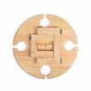 Snacktablett Livoo MES150 rund aus Holz