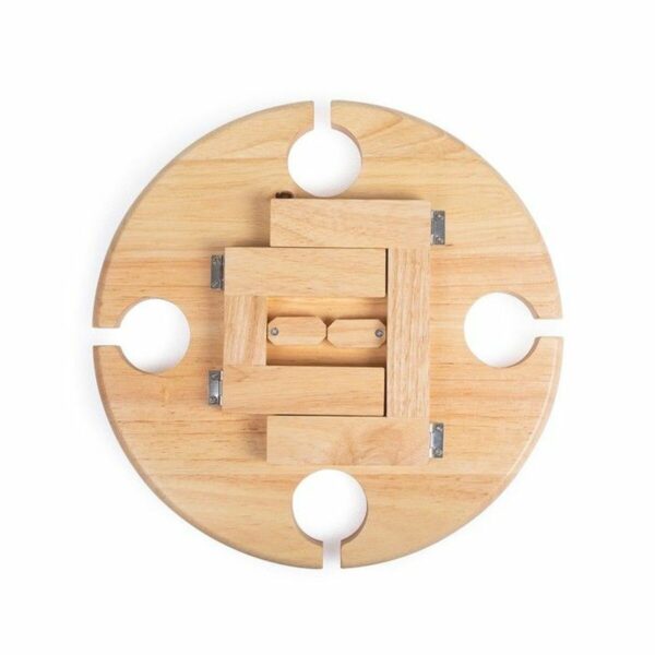 Snacktablett Livoo MES150 rund aus Holz