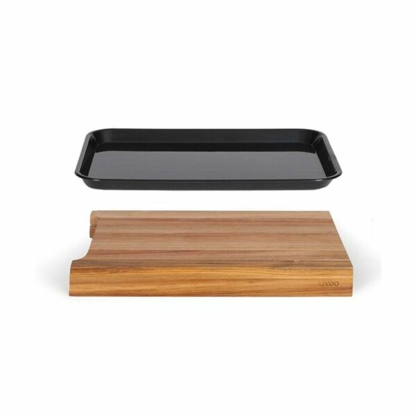 Servierbrett Livoo mit Schale – Holz