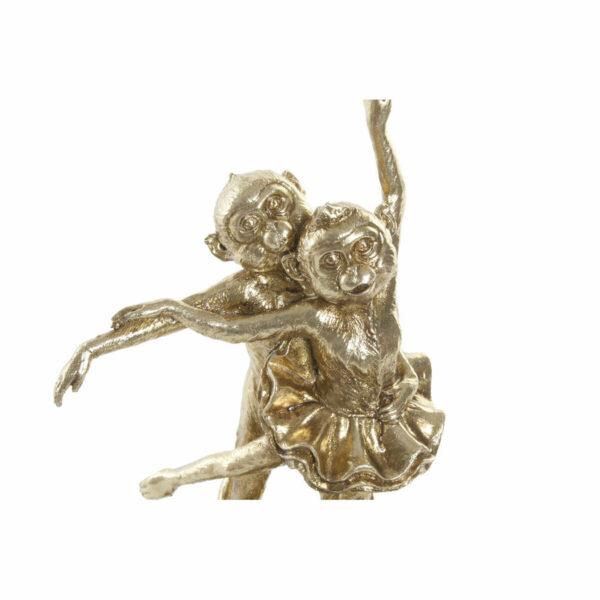 8424001813636_S3016927_P02 Deko Figur Affe Gold 30 cm – kolonial Stil