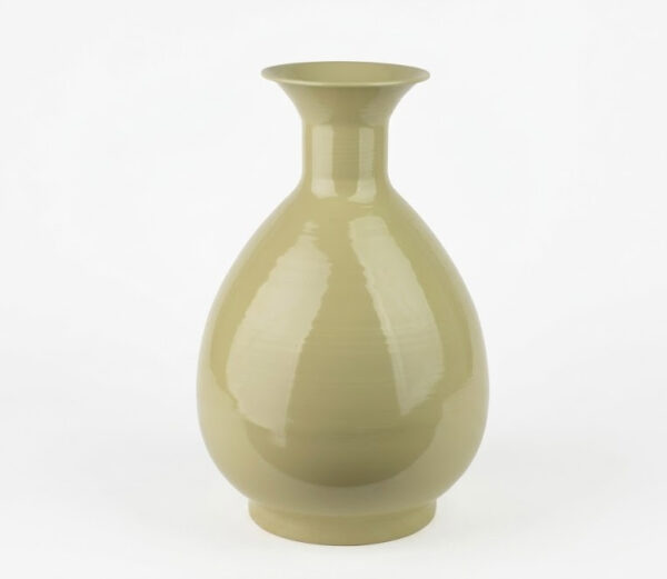 Metallvase ROGER Salbei – Moderne Dekovase aus Metall