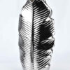 Silberne Blattvase Leaf – Elegante Keramikvase im modernen Design