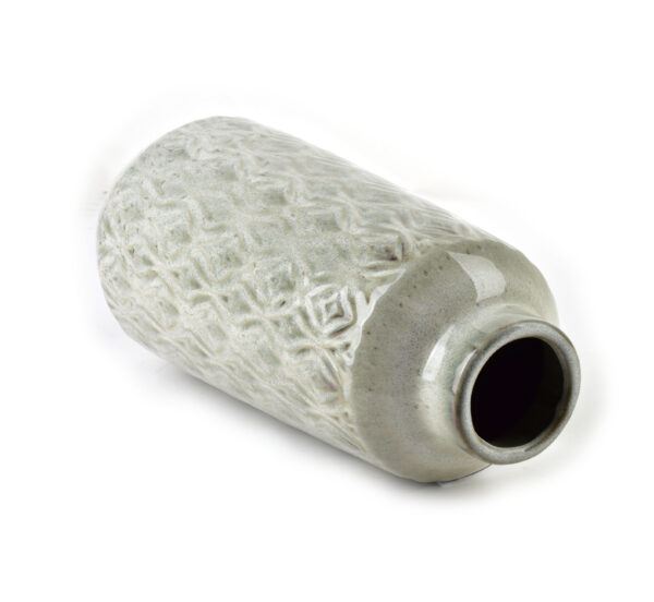 Beige Keramikvase Yarine – Elegante Dekovase im modernen Stil