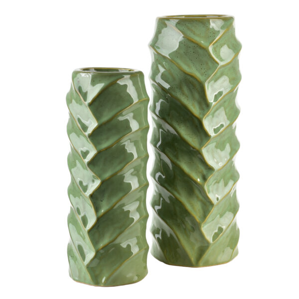 Keramik Vase Tallie Green – Elegante Deko Vase in Grün