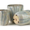 NEVA MARBLE Blumentopf Set – 3 Elegante Pflanzgefäße Beige Grau
