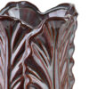 Keramik Vase Violett LETTU – Deko Vase mit Blattdesign