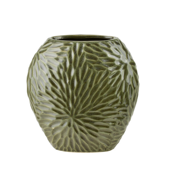 Keramik Vase YARINE Grün – Elegante Moderne Vase
