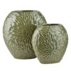 Keramik Vase YARINE Grün – Elegante Moderne Vase