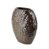 Keramik Vase YARINE Violett Modern 20cm – Stilvolle Dekovase