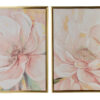 Wandbilder Set Blumen rosa 2er INGA Deko modern