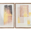 Wandbilder Set modern beige – 2er Bilder Set abstrakt 40x50 cm