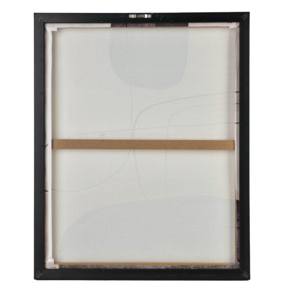 Wandbilder Set schwarz beige – 2er Set abstrakte Bilder 40x50 cm