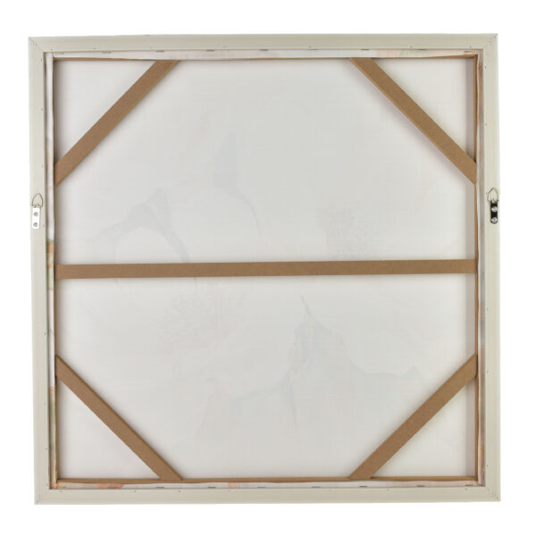 Wandbilder Set Blumen beige – 2er Bilder Set elegant 60x60 cm