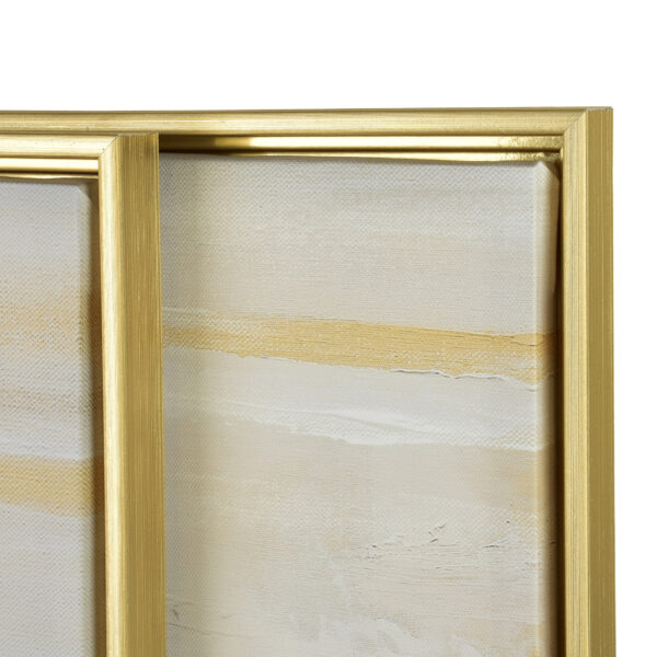 Wandbilder Set abstrakt gold – 2er Bilder Set modern 40x50 cm