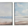 Wandbilder Set Strand – 2er Bilder Set Meer Landschaft 40x50 cm