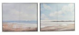Wandbilder Set Strand – 2er Bilder Set Meer Landschaft 40x50 cm