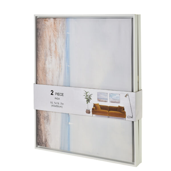 Wandbilder Set Strand – 2er Bilder Set Meer Landschaft 40x50 cm